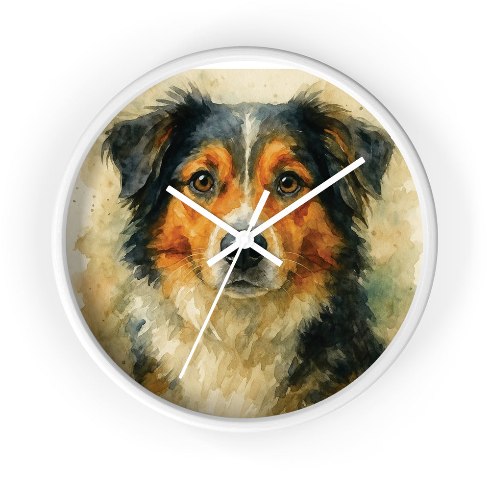 Custom Pet Watercolor Memorial Wall Clock