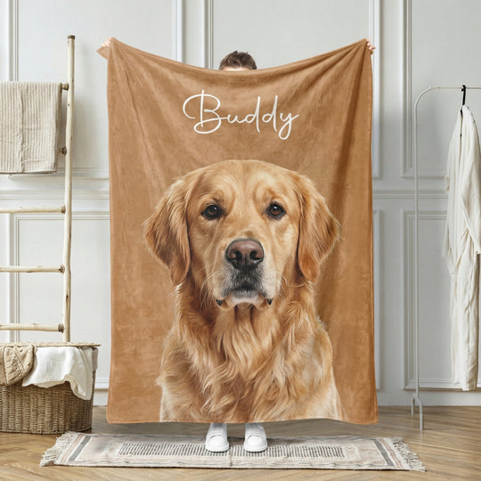 Custom Pet Photo Blanket