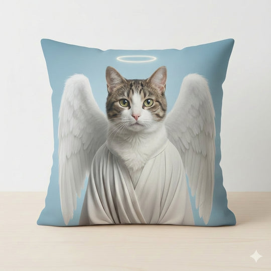 Personalized Cat Angel Pillow A Loving Memorial Keepsake