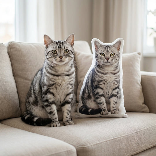 Custom Cat Pillow Handmade From Your Cat Picture