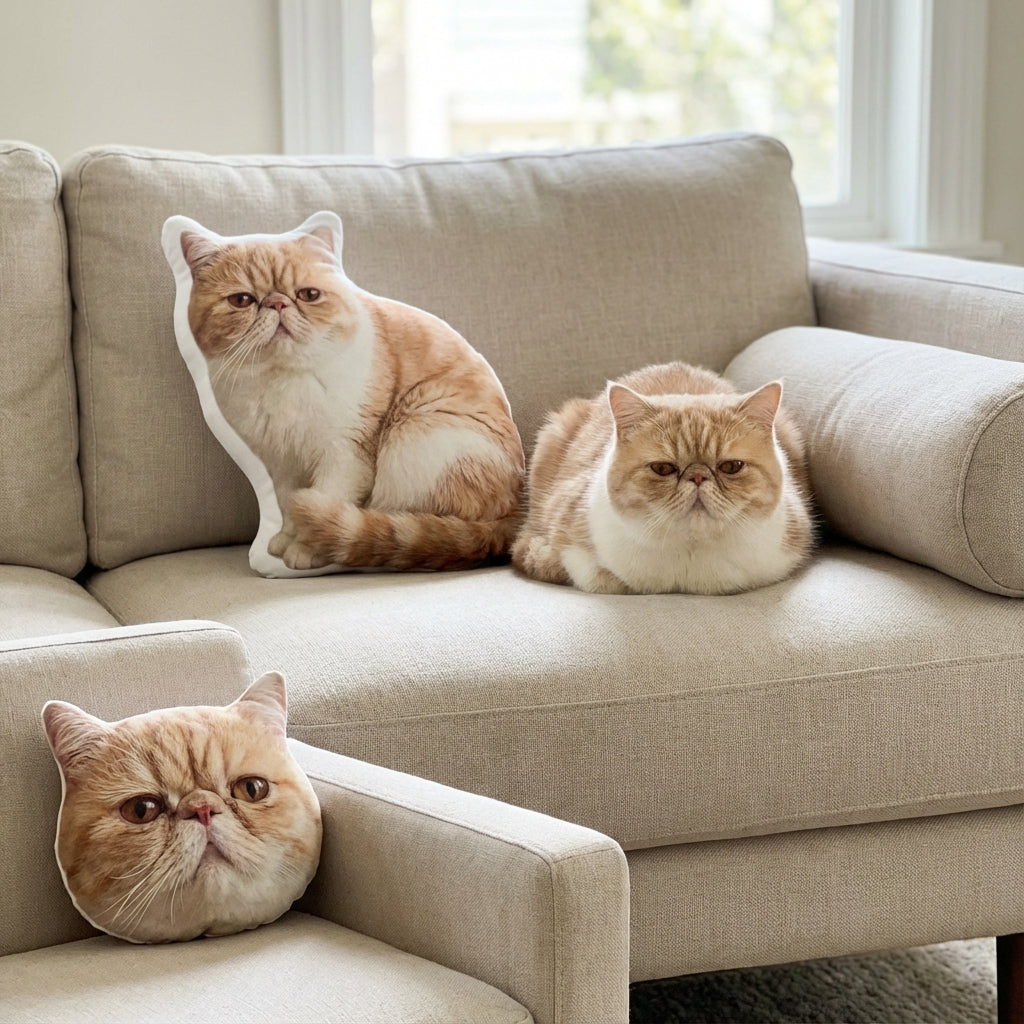 Custom Pet Photo Pillow That Looks Like Your Pet