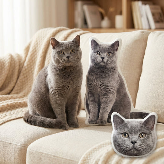 Personalized Cat Photo Pillow Turn Your Cat Picture Into a Soft Pillow