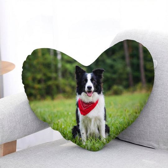 Custom Pet Pillow Heart Shaped