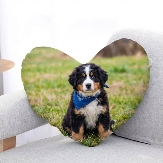 Custom Pet Pillow Heart Shaped