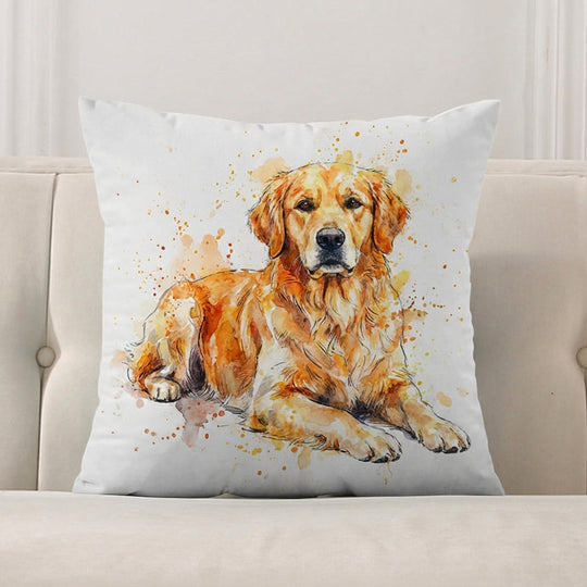 Custom Pet Watercolor Pillow
