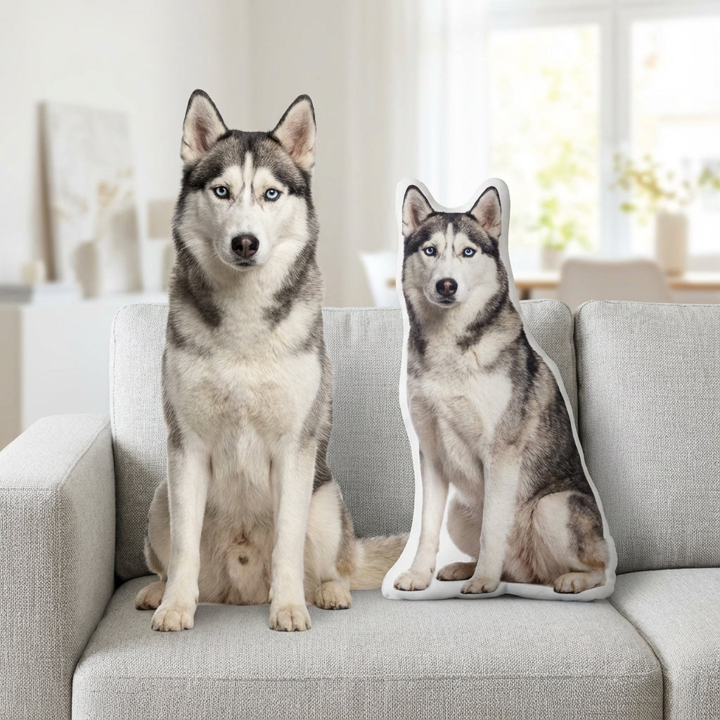 Custom Dog Pillow With Realistic Print