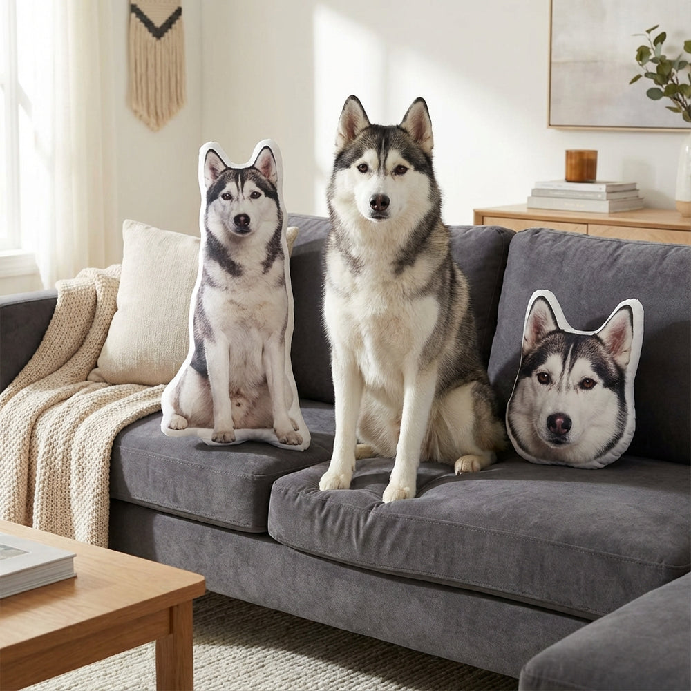 Custom Dog Pillow With Realistic Print