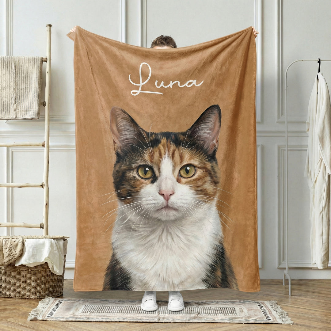 Custom Pet Photo Blanket