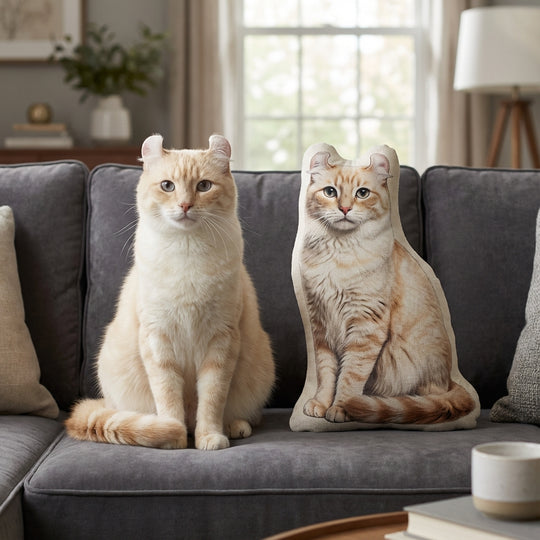 Custom Cat Pillow With Your Cat Photo Soft And Lifelike Design