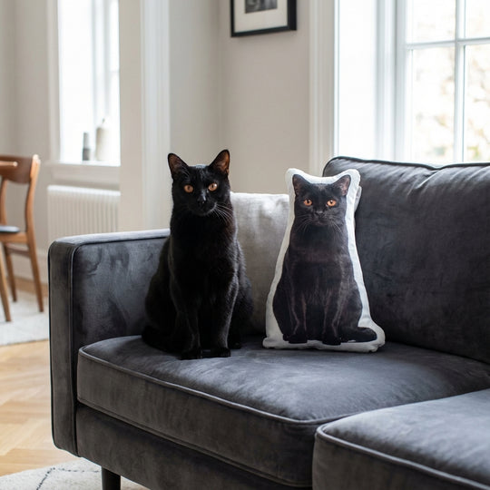 Custom Cat Pillow From Photo Designed To Look Just Like Your Cat