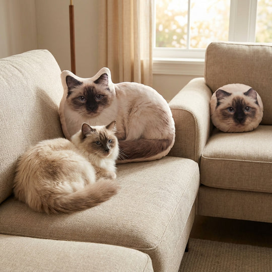 Custom Cat Pillow With Your Cat Photo Soft And Lifelike Design