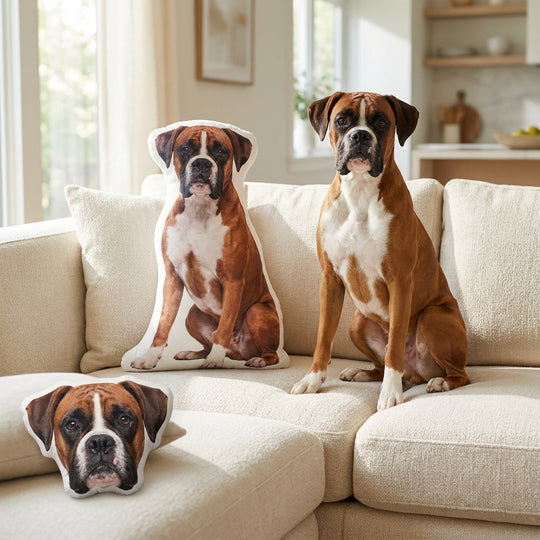 Dog Shaped Pillow Custom From Photo
