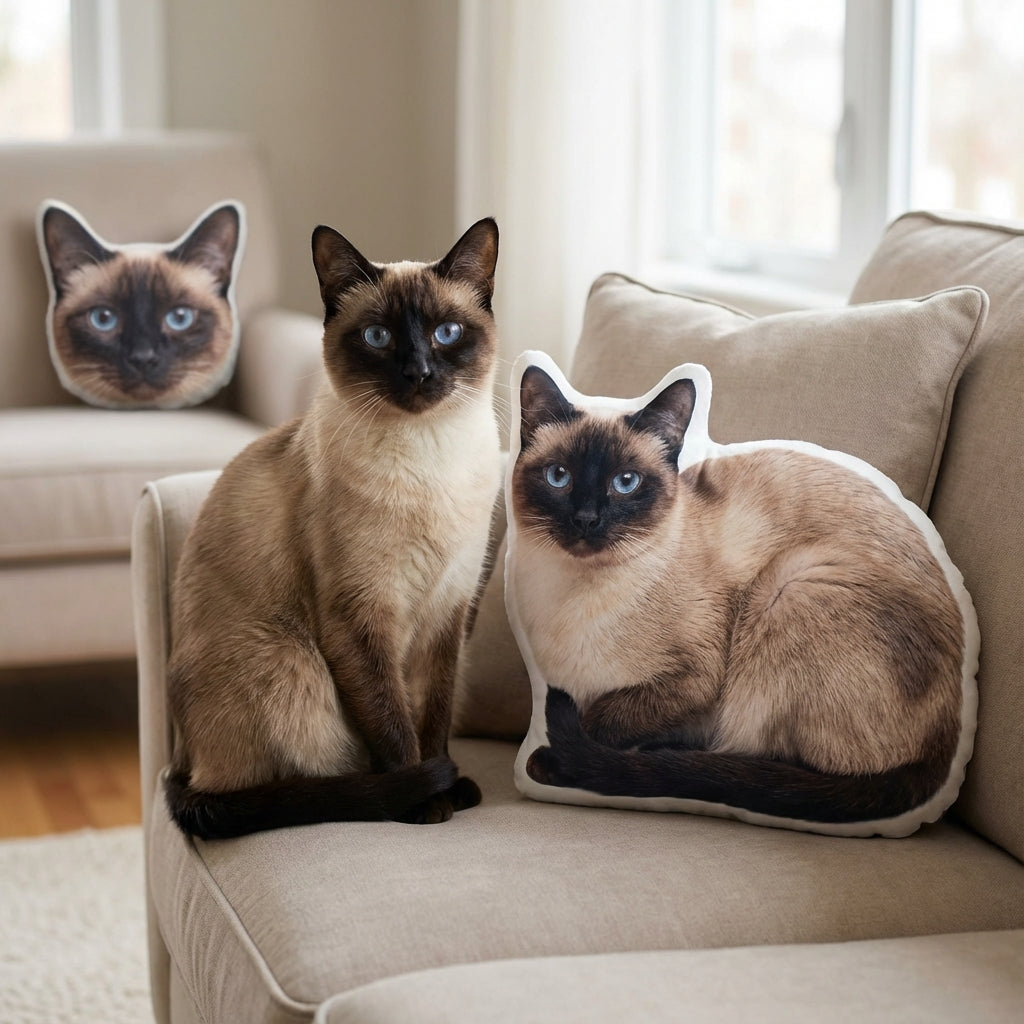 Custom Cat Pillow From Photo Create a Lifelike Pillow of Your Cat