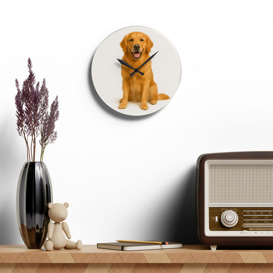 Custom Pet Memorial Acrylic Wall Clock | Personalized Tribute Gift