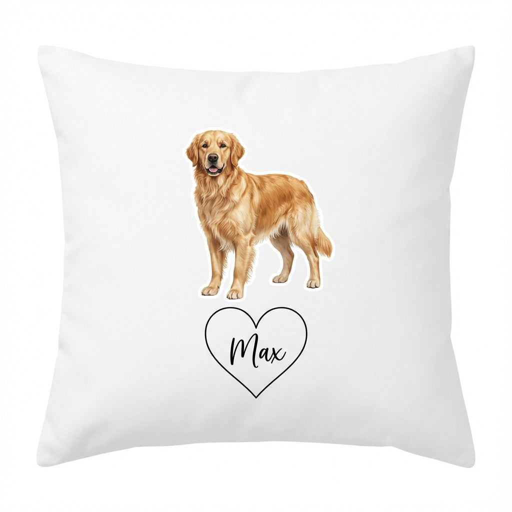 Custom Dog Photo Throw Pillow Personalized Dog Cushion