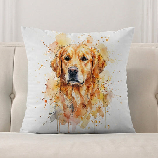 Custom Pet Watercolor Pillow