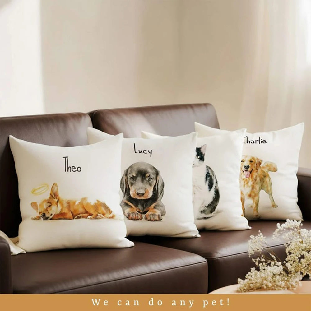 Custom Pet Photo Pillow | Personalized Dog & Cat Picture Pillow Gift