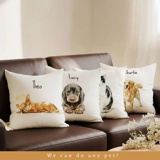 Custom Pet Photo Pillow | Personalized Dog & Cat Picture Pillow Gift