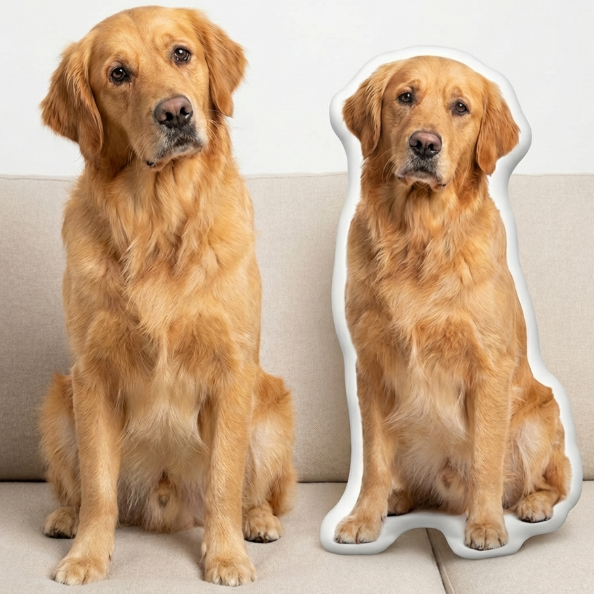 Real dog · Pillow