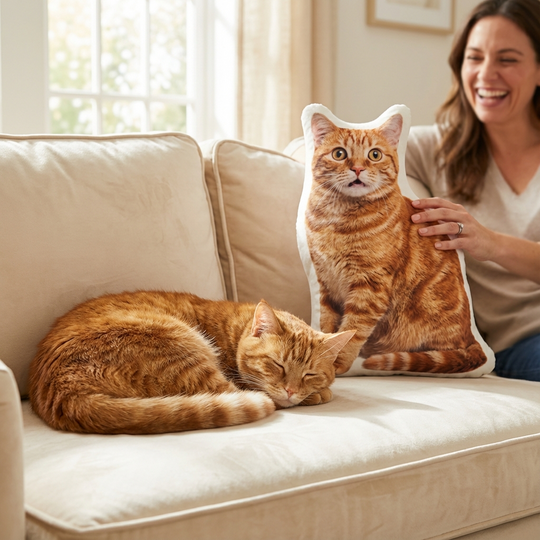 Custom Adorable Pet Shaped Memory Pillow For Pet Owners