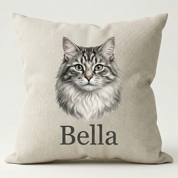 Personalized Pet Throw Pillow – Custom Photo Design