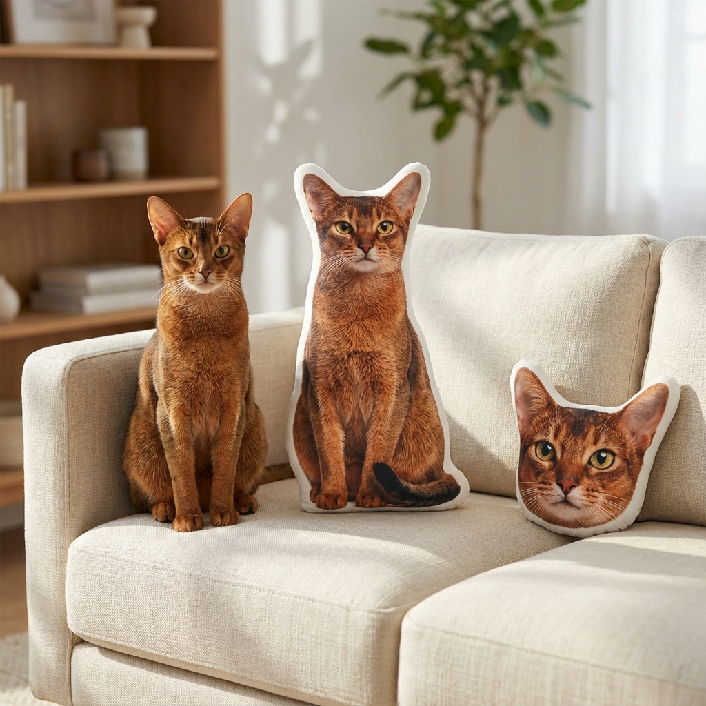 Personalized Cat Pillow Create A Realistic Pillow From Your Cat Picture