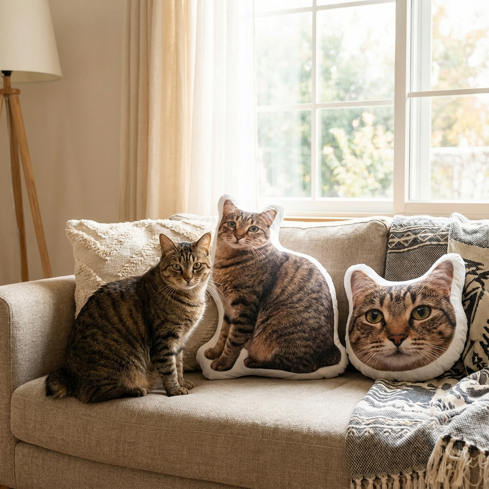 Custom Cat Pillow Turn Your Beloved Cat Into A Huggable Cushion