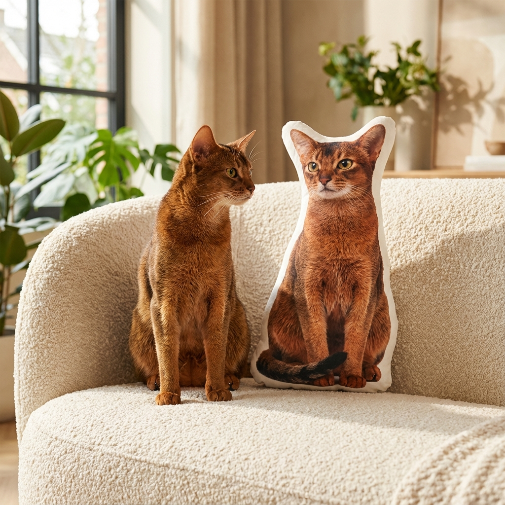 Personalized Cat Pillow Create A Realistic Pillow From Your Cat Picture