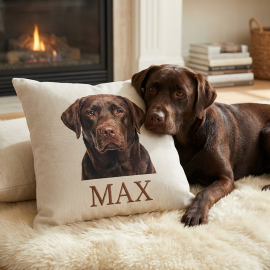 Personalized Pet Throw Pillow – Custom Photo Design